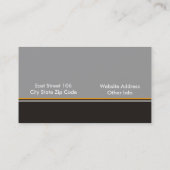 Cartes de visite Monogrammes rétro (Dos)