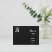 Cartes de visite Monogrammes Z (Debout devant)
