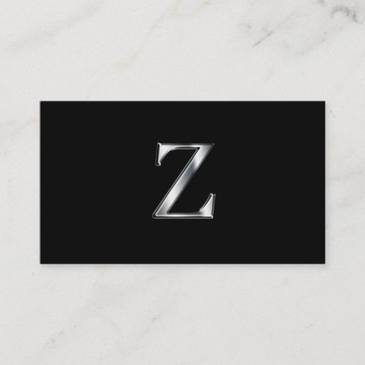 Cartes de visite Monogrammes Z (Devant)