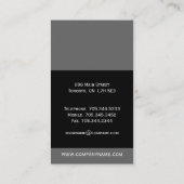 Cartes de visite monographiques uniques (Dos)