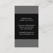 Cartes de visite monographiques uniques (Dos)