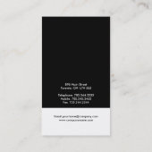 Cartes de visite monographiques uniques (Dos)