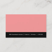 Cartes de visite monographiques uniques (Dos)