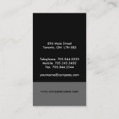 Cartes de visite monographiques uniques (Dos)