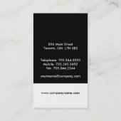 Cartes de visite monographiques uniques (Dos)