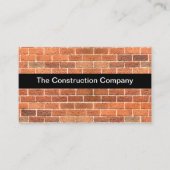 Cartes de visite Motif de briques de construction (Devant)
