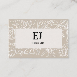 Cartes de visite motif simples
