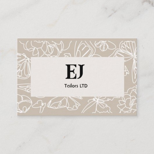 Cartes de visite motif simples (Devant)