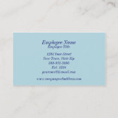 Cartes de visite Motif triangle (Dos)