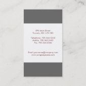 Cartes de visite mous de monogramme (Dos)