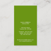 Cartes de visite mous de monogramme (Dos)