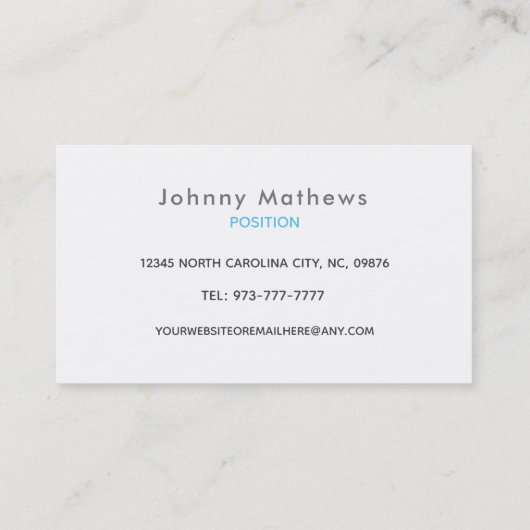 Cartes de visite Movers Slogans (Dos)