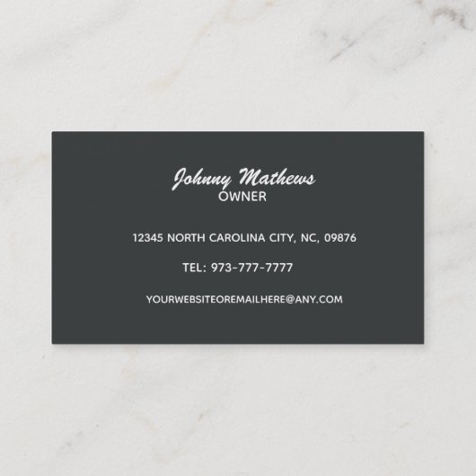 Cartes de visite Movers Slogans (Dos)