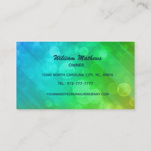 Cartes de visite Moving Service Slogans (Dos)