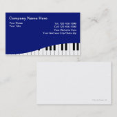 Cartes de visite musicales (Devant / Derrière)