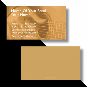 Cartes de visite musicales