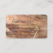 Cartes de visite naturels d'écorce (Dos)