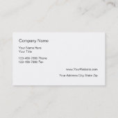 Cartes de visite nautiques (Dos)