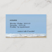 Cartes de visite nautiques (Dos)