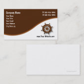 Cartes de visite nautiques (Devant / Derrière)