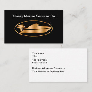 Cartes de visite nautiques de Classy Marine Servic