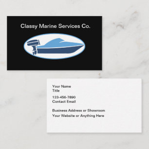 Cartes de visite nautiques pour services marins