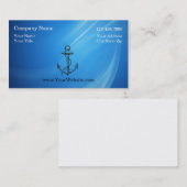Cartes de visite nautiques simples (Devant / Derrière)