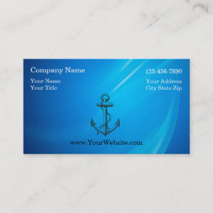 Cartes de visite nautiques simples