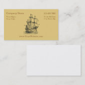 Cartes de visite nautiques simples (Devant / Derrière)
