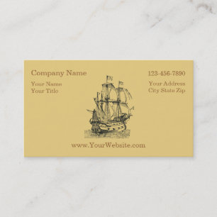 Cartes de visite nautiques simples