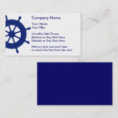 Cartes de visite nautiques simples (Devant / Derrière)