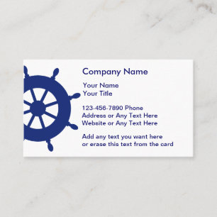 Cartes de visite nautiques simples