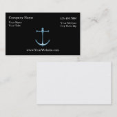 Cartes de visite nautiques simples (Devant / Derrière)