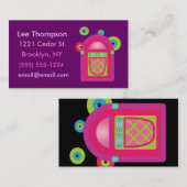 Cartes de visite Neon Jukebox (Devant / Derrière)