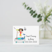 Cartes de visite, Nettoyage de tapis (Debout devant)