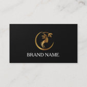 Cartes de visite noir et blanc Code QR moderne (Dos)