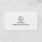 Cartes de visite noir et rose d'infirmière (Dos)