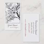 Cartes de visite noirs/blancs asiatiques de (Devant / Derrière)