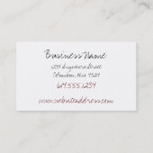 Cartes de visite noirs/blancs asiatiques de (Dos)