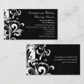 Cartes de visite noirs/blancs de remous (Devant / Derrière)