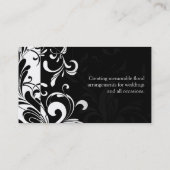 Cartes de visite noirs/blancs de remous (Dos)