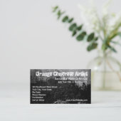Cartes de visite noirs concrets grunges de (Debout devant)