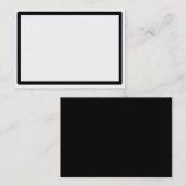 Cartes de visite noirs de corder de CFR- (Devant / Derrière)