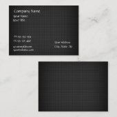 Cartes de visite noirs de cube (Devant / Derrière)