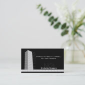 Cartes de visite noirs de génie architectural (Debout devant)