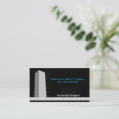 Cartes de visite noirs de génie architectural (Debout devant)
