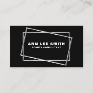 Cartes de visite noirs de luxe - Gold/Silver Foil!