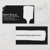 Cartes de visite noirs de peintre (Devant / Derrière)