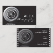 Cartes de visite noirs de photographie (Devant / Derrière)