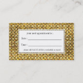 Cartes de visite noirs de rendez-vous de regard de (Dos)